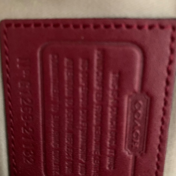 Red Coach purse - Picture 6 of 7